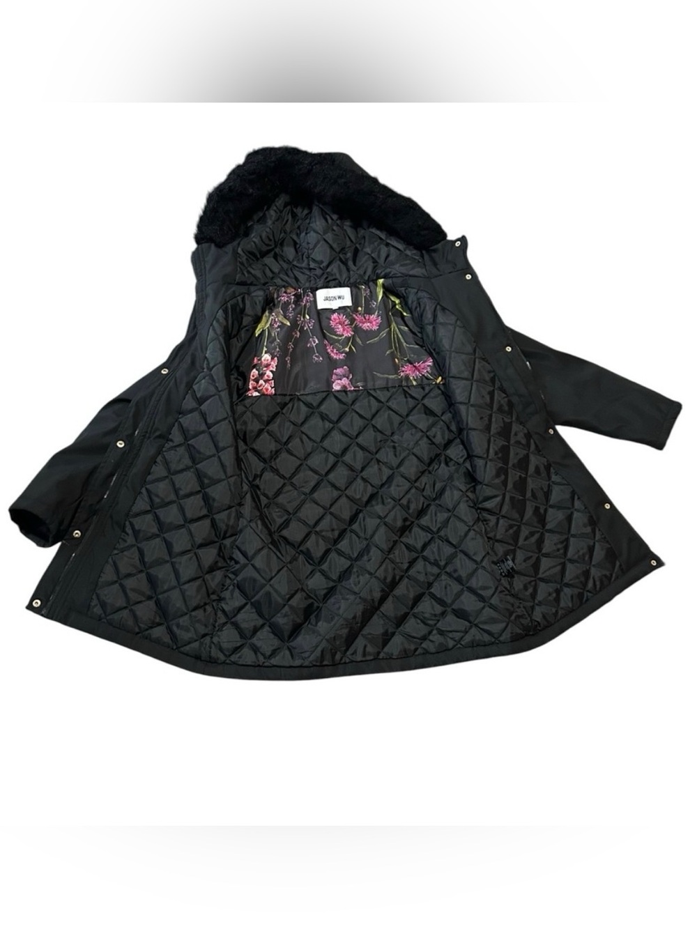 Jason Wu Puffer Insulated Fur Jacket Coat Long Sleeved Luxury - Picture 5 of 5